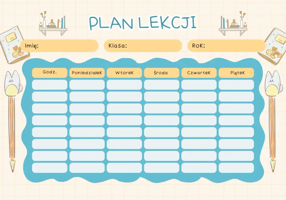 Plan lekcji w 6 klasie - Jakie przedmioty i co musisz wiedzieć?