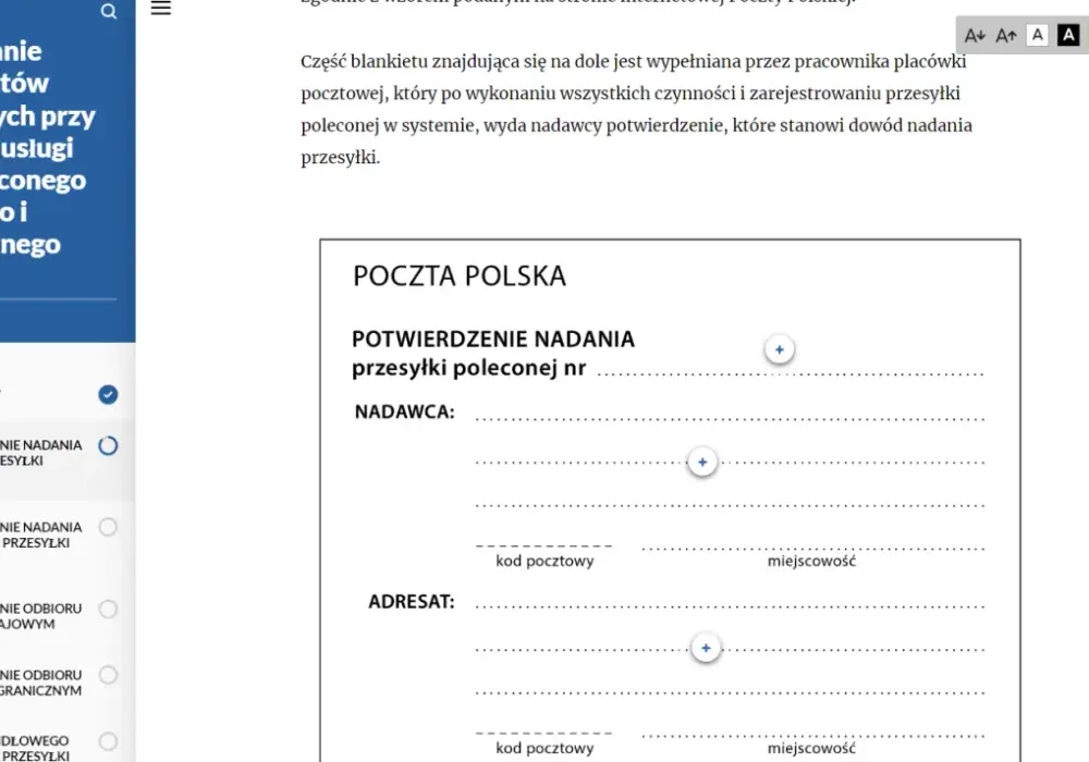 List polecony bez błędów - nadanie, awizo i potwierdzenie odbioru