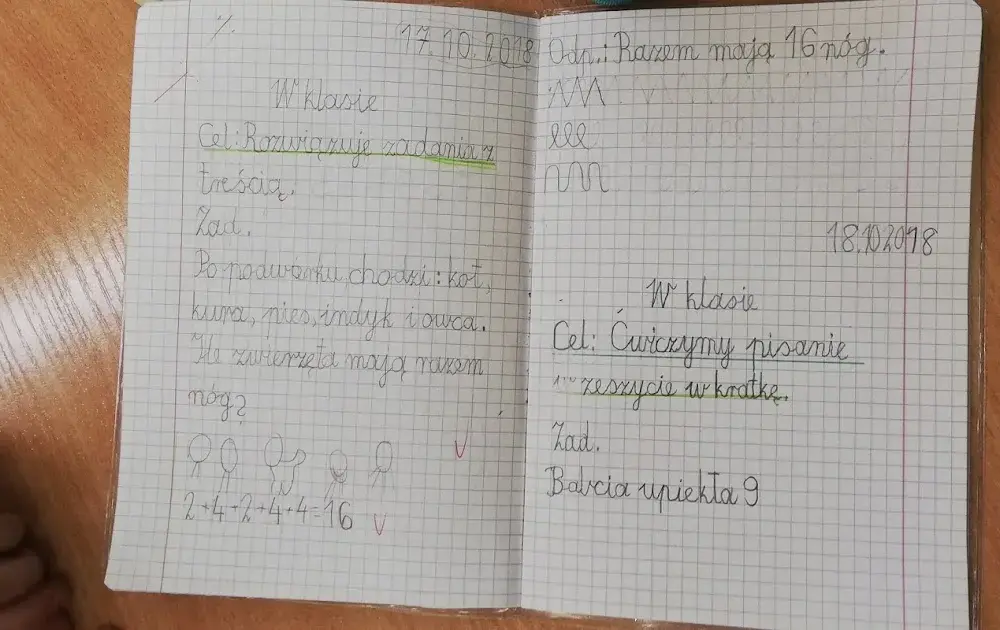 Jak pisać w zeszycie w kratkę, aby uniknąć nieczytelności i chaosu