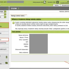 Zgłoszenie członka rodziny w ZUS. System e-Płatnik ułatwia zarządzanie ubezpieczeniem zdrowotnym, gdy szkoła policealna wymaga formalności.