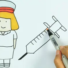 Jak narysować gabinet pielęgniarki szkolnej - proste kroki i porady