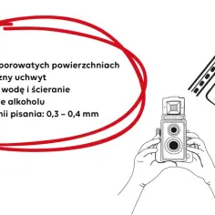 Cztery markery permanentne do folii, piszące na nieporowatych powierzchniach. Idealne do tworzenia trwałych napisów.