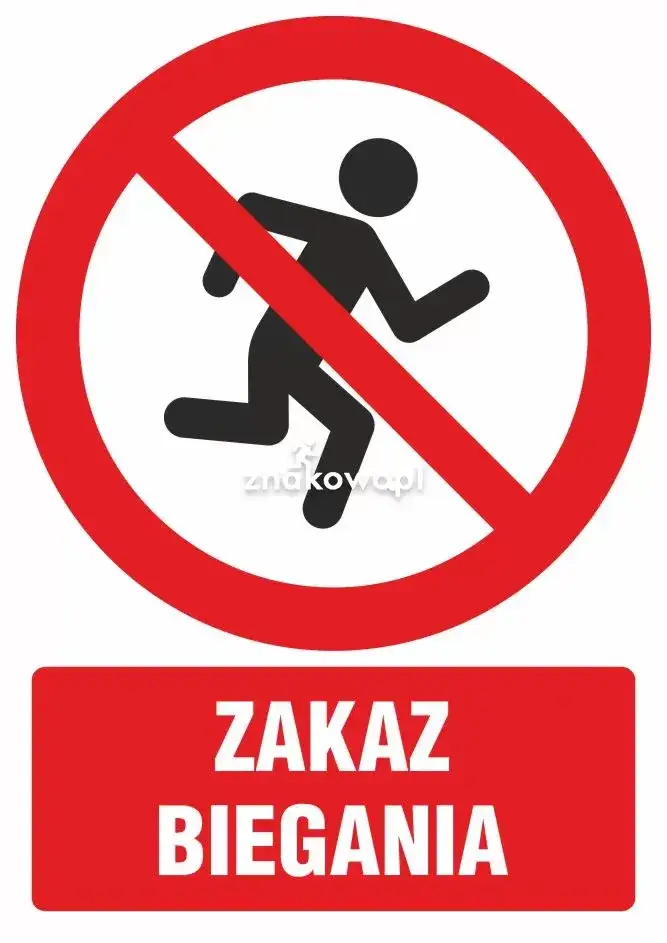 Zdjęcie Jak narysować zakaz biegania po szkolnych korytarzach w prosty sposób