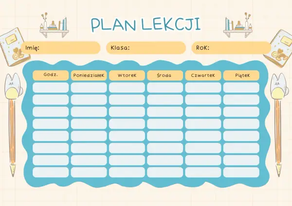 Plan lekcji w 6 klasie - Jakie przedmioty i co musisz wiedzieć?